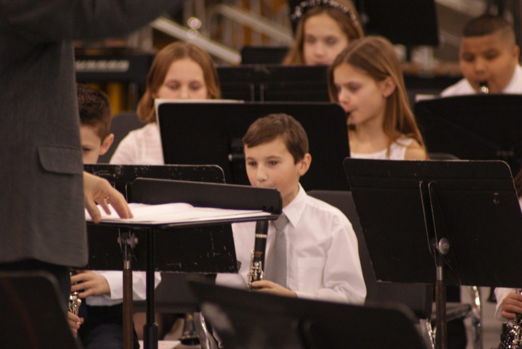 2018 SV Dinner Concert - Gabriel playing clarinet